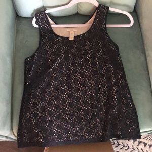 J.Crew blouse shell lace